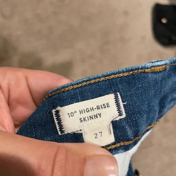 Madewell 10" rise button fly skinny Jeans - Picture 4 of 4